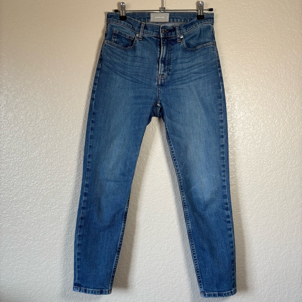 Everlane High Rise Ankle Blue Jeans